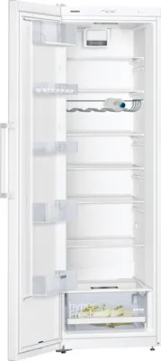 Siemens iQ300, KS36VVWEP, Freistehender Kühlschrank, 186 x 60 cm, Weiß Frontansicht geöffnet