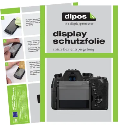 Produktbild von 2x Schutzfolie für Panasonic Lumix DC-FZ1000 II matt Displayschutzfolie Folie Display Schutz dipos