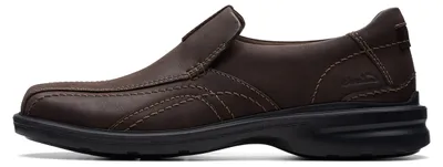 Productafbeelding van Clarks Gessler herenschoen, donkerbruin, maat 42.5 EU, wijde pasvorm