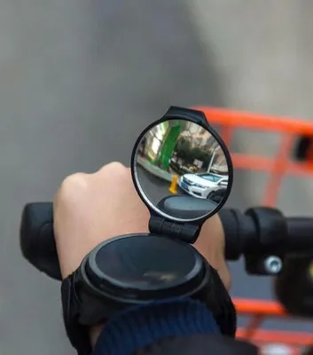 Produktbild von Winkee - Handgelenk Rückspiegel | Klappbares Fahrrad, E-Bike, E Scooter Zubehör | Fahrradspiegel für E-Bike | Rückspiegel Fahrrad für das Handgelenk l