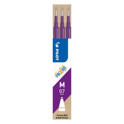 Image de Pilot BLS-FR7-V-S3 Recharge rouleau encreur FriXion BLS-FR7 - 0,4 mm, violet, paquet de 3