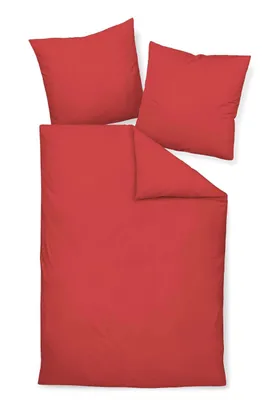 Immagine prodotto di Janine Mako-Soft-Seersucker Fodera per cuscino Kiss. 80x80 1 pezzo  PIANO 125-61-610 rosso