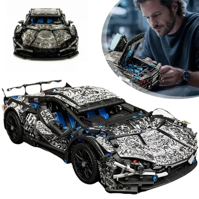Produktbild von Auto Modellbausatz Sportwagen Klemmbausteine Supersportwagen Bausteine Sets
