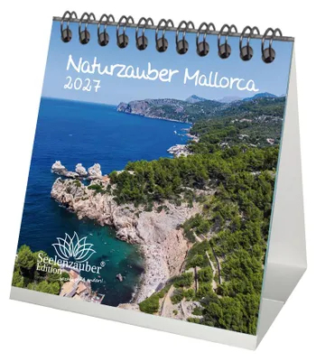 Produktbild von Naturzauber Mallorca Tischkalender 10x10cm für 2027 Landschaft Natur Urlaub Mediterran Spanien - Seelenzauber