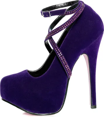 Produktbild von Samt High Heels violett Schuhgröße: 40