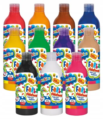 Produktbild von Bambino Plakatfarben 11 Farben 500 ml Set