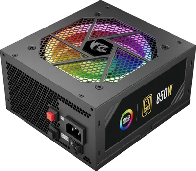 Immagine prodotto di REDRAGON GC-PS007-1-V2 850W 80 Plus Gold LED, 850 W, 80 PLUS Gold, nero, 12 cm, 1 ventola, 160 mm
