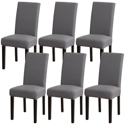 Image de Ensemble de 6 housses de siège amovibles, lavables et extensibles