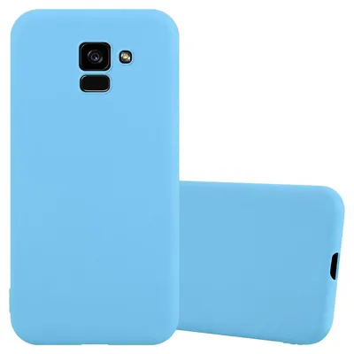 Produktbild von Cadorabo Hülle für Samsung Galaxy A5 2018 Schutzhülle in Blau Handyhülle TPU Silikon Etui Case Cover