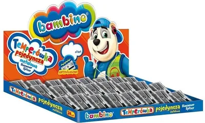Obrázok produktu pre Metalowa temperówka pojedyncza BAMBINO, opakowanie 24 sztuki