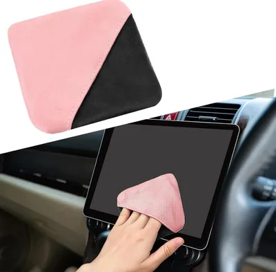 Produktbild von Mikrofaser-Reinigungshandschuh für Autos, Pink, Schwamm