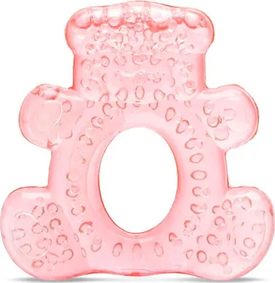 Produktbild von Lorelli Beißring Bär Kühlbeißring Zahnungshilfe massiert lindert wassergefüllt pink
