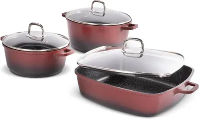 Image de Lamart LT1285 CAST Set de vaisselle 6 pcs rouge