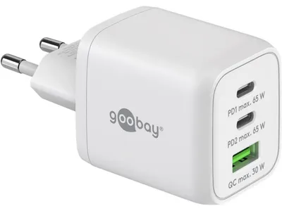Produktbild von goobay USB-C Schnellladegerät Nano, PD, GaN, 65 Watt, Ladegerät, (1x