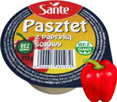 Zdjęcie produktu dla Pasztet Sojowy z Papryką 113g Sante