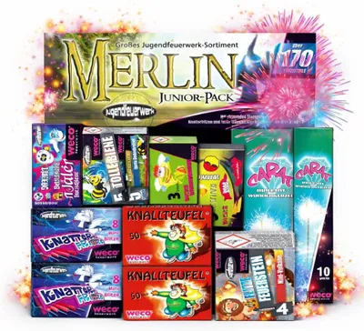 Immagine prodotto di Set di Capodanno 2026 - set versatile per i festeggiamenti di Capodanno con scintille, petardi e atmosfera festosa (Merlin)