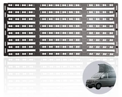 Produktbild von 040 Parts ultra flacher Dachgepäckträger für VW T5 T6 T6.1 California damit dein Van in Tiefgaragen passt Dachträger