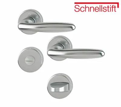 Produktbild von HOPPE Bad-/WC-Rosetten-Garnitur Verona Aluminium Stahl 1510/42KV/42KVS - 2131493