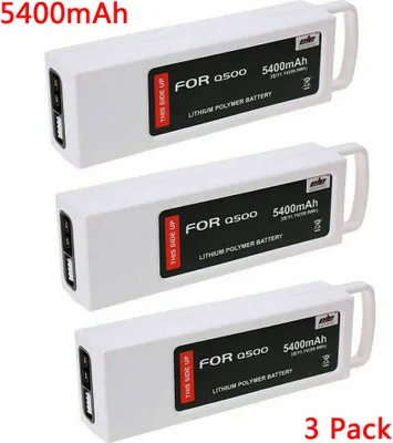 Produktbild von 3 Pack 5400mAh 11.1V 3S LiPO baterie pro Yuneec Q500 Q500 + Typhoon 4K RC Quadcopter Drone