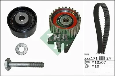 Produktbild von INA 530 0606 10 Zahnriemensatz für ALFA ROMEO GIULIETTA (940)