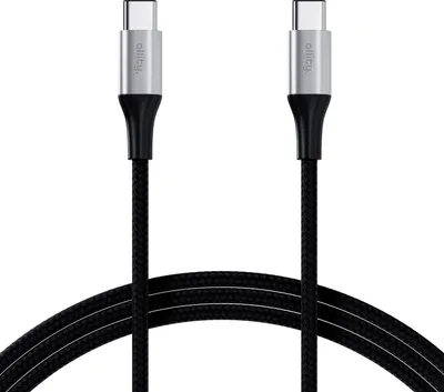 Image de Câble Allity USB-C vers USB-C, 2 m, 100 W, long et robuste, pour ordinateur portable et smartphone, charge rapide