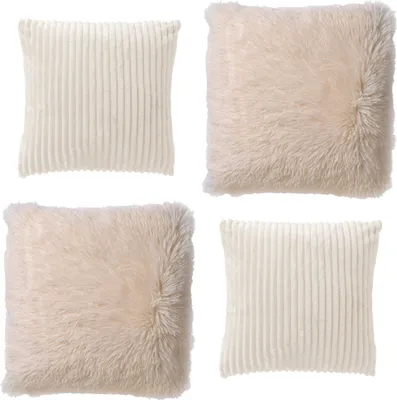 Produktbild von Dutch Decor Dekokissen-Set Cosy Layers 45x45 cm Weiß