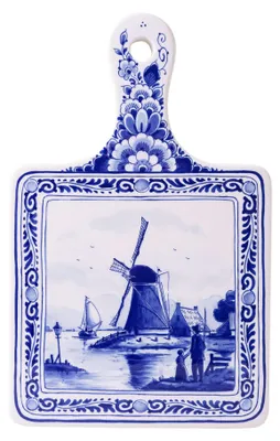 Produktbild von Heinen Delfts Blauw – Käsebrett - Mühle - Delfter Blau - 29 cm
