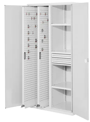 Produktbild von Kappes ®RasterPlan Vertikalschränke 1950x1000x600mm Modell 81 Doppelwandtüren lichtgrau