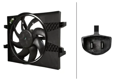 Produktbild von HELLA 8EW 366 420-561 Lüfter Motorkühlung Kühlerlüfter für FORD Fiesta Mk5 Schrägheck (JH1, JD1, JH3, JD3) Wasserkühler Ø362mm