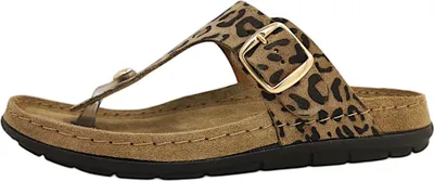 Imagen del producto de Sandalias de cuero para hombre, marca Rohde Rodigo, color marrón, ideales para el tiempo libre