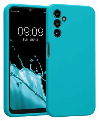 Produktbild von kwmobile Hülle kompatibel mit Samsung Galaxy A14 5G - Hülle Silikon gummiert - Handyhülle - Handy Case in Cool Glacier