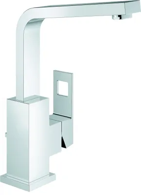 Produktbild von Grohe Eurocube Waschtischbatterie hoher Auslauf mit Zugstangen-Ablaufgarnitur chrom - 23135000