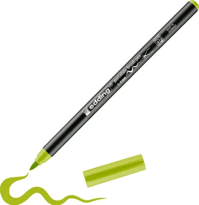 Produktbild von Edding Porzellanpinselstift 4200 1-4 mm gelbgrün