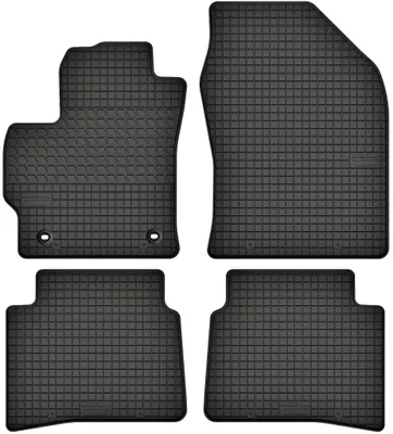 Produktbild von Gummimatten passend für  Toyota Corolla XII E21 (ab 2018) Gummi Fußmatten Satz Schwarz + Stopper