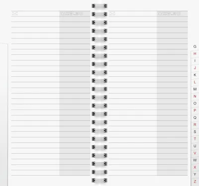 Produktbild von Telefonregister-Ersatzeinlage 10x19cm Packung mit 5 Stück