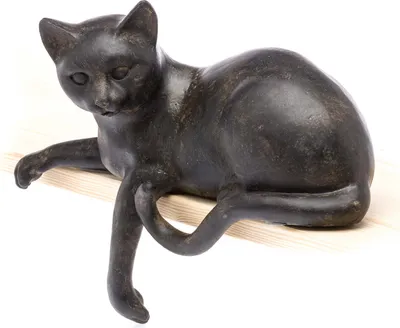Produktbild von Katze liegend Tierwelt Figur Dekofigur Skulptur Sculpture Cat