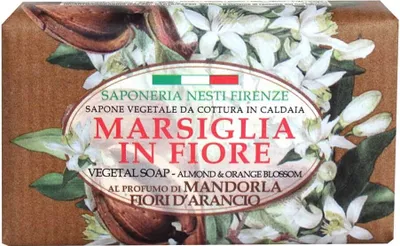 Produktbild von Nesti Dante Marsiglia in Fiore Mandorla e Fiori d'Arancio Vegane Seife 125 g
