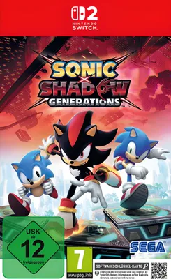 The cover art for the video game Sonic X Shadow Generations, featuring the characters Sonic and Shadow.