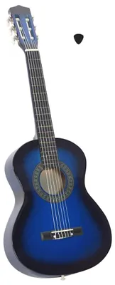 Produktbild von vidaXL Klassikgitarre für Anfänger und Kinder Blau 1/2 34"