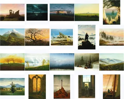 Produktbild von Kunstkarten-Topseller-Set Caspar David Friedrich