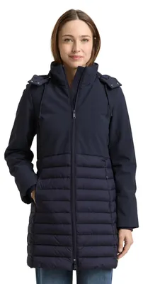 Produktbild von TOM TAILOR Hybrid Mantel mit Stehkragen und Kapuze