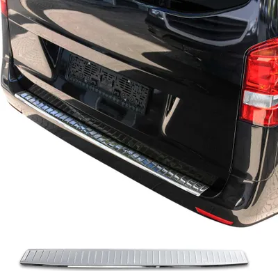 Image de Protection Seuil de Pare-chocs Arriére pour Mercedes Vito W447 2014-2025 Inox