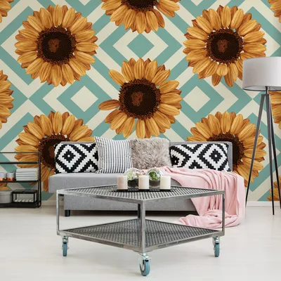 Produktbild von Muralo XXL Vlies FOTOTAPETE SONNENBLUMEN 3D Effekt (B) 180 cm x (H) 120 cm Tapete Wandtapete WOHNZIMMER SCHLAFZIMMER 5167