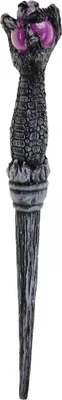 Produktbild von Fantasy Zauberstab mit Drachenhand und Violetter Glaskugel