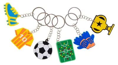 Produktbild von Duckiez Schlüsselanhänger Fußball – 48 Stück