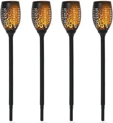 Produktbild von Outsunny Solarleuchte Gartenlicht 4er-Set Lampe 6–8 h Wasserdicht Kunststoff