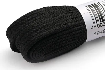 Produktbild von RINGELSPITZ - Neonsenkel flach - 130 cm, schwarz