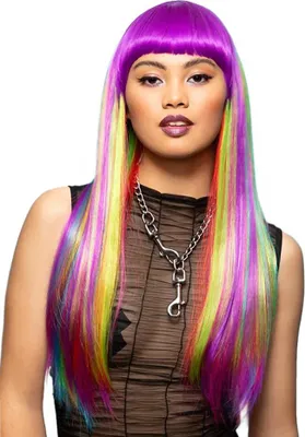 Produktbild von Manic Panic Perücke lila-bunt - Faschingsperücke
