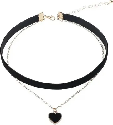 Produktbild von Lisa Halskette Schwarz - Eleganter Choker für Damen KP27501
