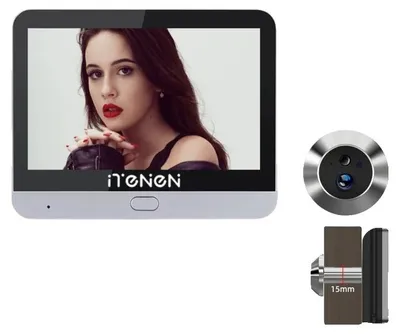 Produktbild von Video-Türspion, 1080P Kamera, drahtlose Konnektivität, Silber(Alexa)